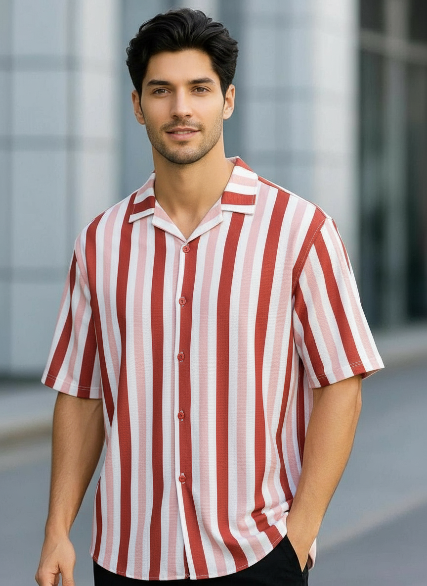 Men’s Striped Casual Shirt
