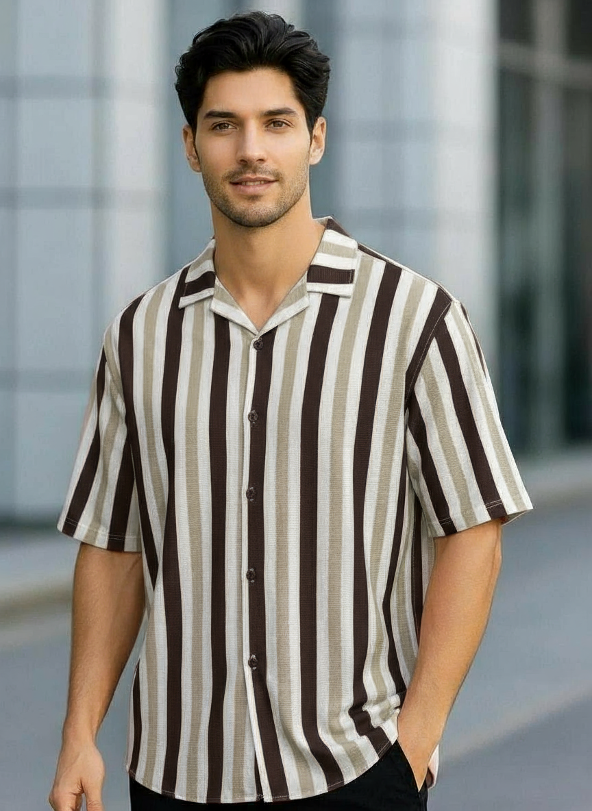 Men’s Striped Casual Shirt