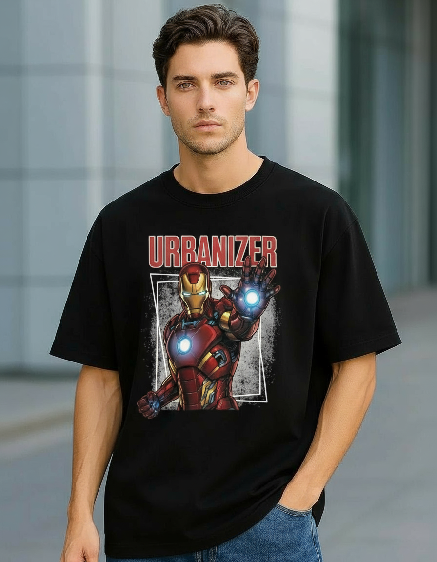 Urbanizer Oversized Marvel Iron Man T-Shirt